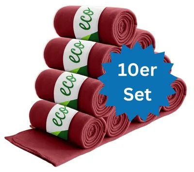 Productafbeelding van Set van 10 wollen dekens, gemaakt van 100% gerecycled materiaal