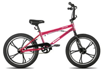 Image de Vélo BMX pour enfants - Roues de 50,8 cm (20 pouces) pour BMX freestyle - Rotor à 360° - 4 pegs - Monovitesse - Cadre en métal - Rouge