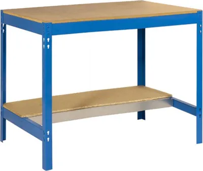 Produktbild von PROREGAL Werkbank BUFFALO | HxBxT 84x150x76cm | Traglast 600kg | Blau