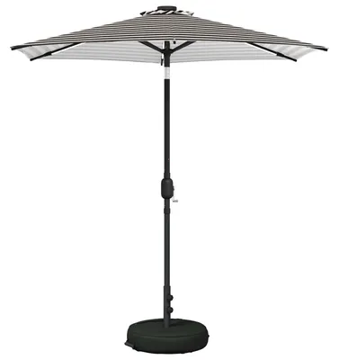 Immagine prodotto di Ombrellone da giardino vidaXL con luci a LED e base, 230 x 230 cm
