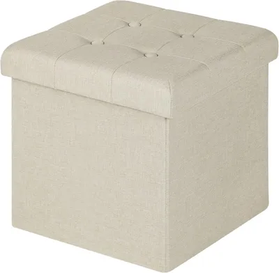 Obrázok produktu pre Pohovka s úložným priestorom, rozmery 37,5 x 37,5 x 38 cm, materiál: ľan, vhodná do obývačky