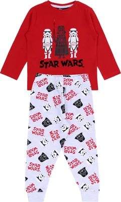 Obrázek produktu pro DISNEY STAR WARS pyžamo/pyžamo červeno-šedé, dlouhý rukáv 4-5 let