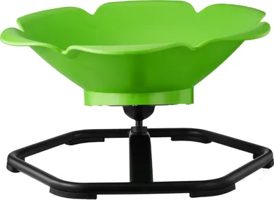 Image de SucceBuy Chaise pivotante pour enfants, chaise pivotante sensorielle au design cylindrique, capacité de charge de 100 kg, jouet pour stimuler la coordination, l'équilibre et la concentration, pied métallique antidérapant, vert