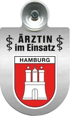 Produktbild von Einsatzschild Windschutzscheibe incl. Saugnapf - Ärztin im Einsatz - 309479 Color - Region Hamburg