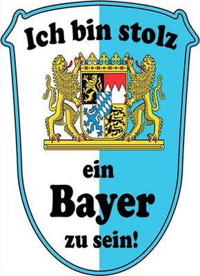 Produktbild von vianmo Holzschild 18x12 cm ich bin stolz ein Bayer zu sein