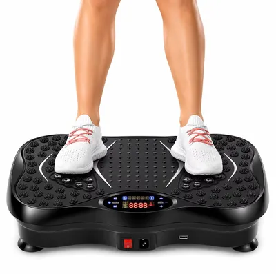 Productafbeelding van Trillingsplatform - Fitnessapparaat voor thuisgebruik - 9 trainingsmodi - Spierontspanning