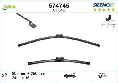 Zdjęcie produktu dla Pióro wycieraczki VALEO 574745