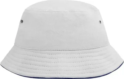 Produktbild von Trendiger Kinderhut aus weicher Baumwolle white/navy, Gr. one size