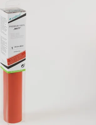 Produktbild von craftcut M19 Plotterfolie matt ORANGE-RED 30,5 x 300 cm