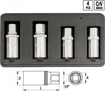 Image de YATO extracteur de goupilles 4 pièces YT-0620