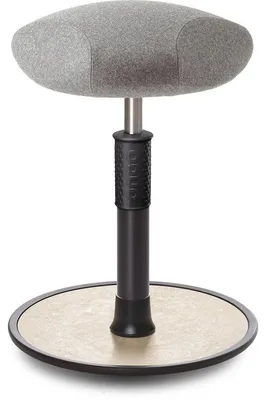 Produktbild von Sitz- Stehhocker Free Regular Triangel kvadrat Divina h.grau schw. /creme.