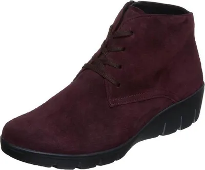 Immagine prodotto di Semler Judith J76153-068 stivali da donna, Cassis, pelle, NUOVO, Dri-Lex-Doskin - scarpe da donna stivali comodi / stivaletti, rosso, pelle (velluto-chevro), altezza tacco: 30 mm