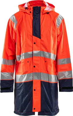 Produktbild von Blakläder High Vis Regenjacke 4324 2000 Level 1 in div. Farben, Farbe:orange/marineblau, Größe:2XL