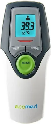 Produktbild von Medisana Ecomed TM 65 E Fieberthermometer weiß/grau, M23400