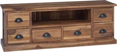 Immagine prodotto di vidaXL Mobile TV in teak naturale 110 x 30 x 40 cm in legno massello