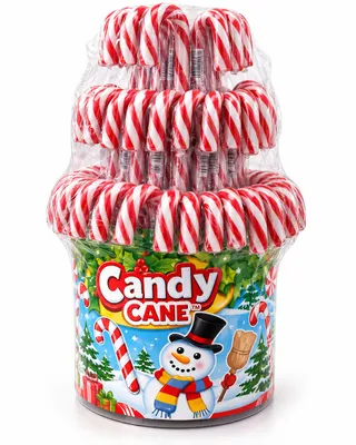Produktbild von Candy Canes 100 Stück – Rot-Weiße Zuckerstangen 1,2 kg