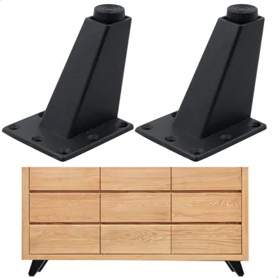 Imagen del producto de Patas ajustables para muebles, de 8 cm de altura, juego de 4 unidades, para sofás y mesas