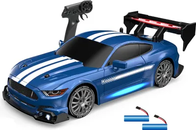 Zdjęcie produktu dla Samochody zdalnie sterowane, samochód RC, samochód zdalnie sterowany, pojazdy zabawkowe RC 2,4 GHz, 1:24, 30 km/h, samochód terenowy RC, dla dzieci i dorosłych, 2 baterie