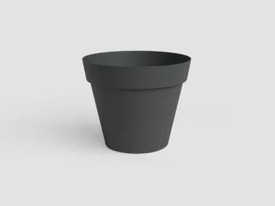 Image de ARTEVASI Capri Pot de fleurs haut - 56 cm - gris anthracite