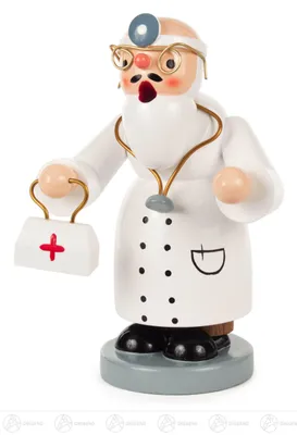 Obrázek produktu pro Kouřící muž - lékař 15 cm