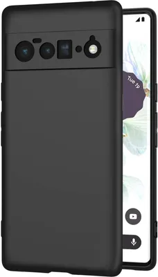 Produktbild von Conie TPU Schutzhülle für Google Pixel 6 Tasche Case Cover Bumper Silikon Hülle in Schwarz matt