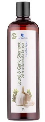 Produktbild von HUNCA CARE Lorbeer & Knoblauch Shampoo Ohne Geruch – Für Alle Haartypen – 700 ml