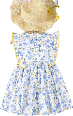 Productafbeelding van Lumoras Jurk Meisjes Blauw 3-6M