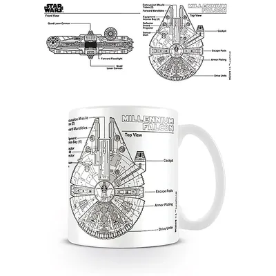 Image de Star Wars Faucon Millenium Sketch Becher