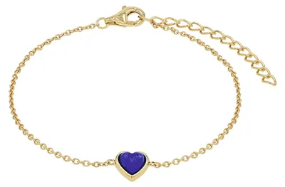Obrázek produktu pro Náramek Amor se přívěskem pro dámy, vyrobený ze stříbra 925, s lapis lazuli, délka 16 + 4 cm