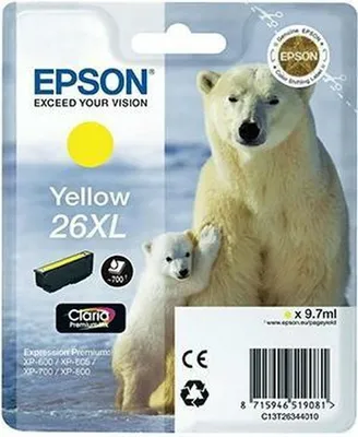 Image de Epson 26XL - Gelb - Tintenpatrone (C13T26344012)