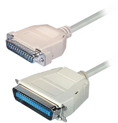 Produktbild von Transmedia Verbindungskabel; Sub D-Stecker 25 pol. - Centronics-Stecker 36 pol. 1,8 m, C 18 i