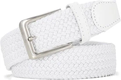Productafbeelding van Gevlochten Elastische Riem voor Dames en Heren - Uni Stretchriem voor Jeans
