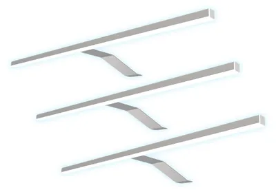 Produktbild von kalb | LED Aufbauleuchte Edelstahl warm neutral für Schranklicht Beleuchtung verchromt 3er Set neutralweiß