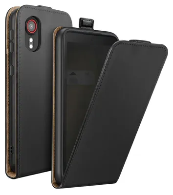 Zdjęcie produktu dla Avizar, magnetyczne etui ochronne z klapką do telefonu Galaxy Xcover 5, z przegródką na karty, kolor czarny