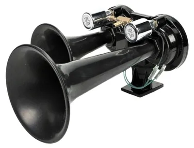 Obrázek produktu pro Vzduchová houkačka pro dieselovou lokomotivu TGV, 35 cm, s ventilem, 12–24 V, houkačka pro nákladní automobily/TIR