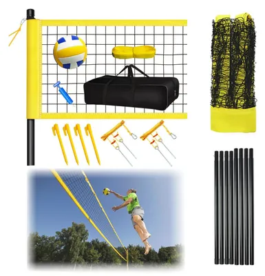 Produktbild von Tragbares Badminton- und Volleyballnetz mit Höhenverstellung