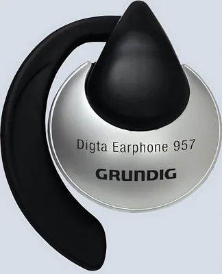Produktbild von Grundig Digta Earphone 957, Kabelgebunden, 35 g, Kopfhörer, Schwarz, Silber
