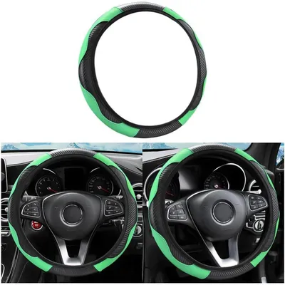 Productafbeelding van Stuurhoes van microvezel, groen, diameter 37-38 cm