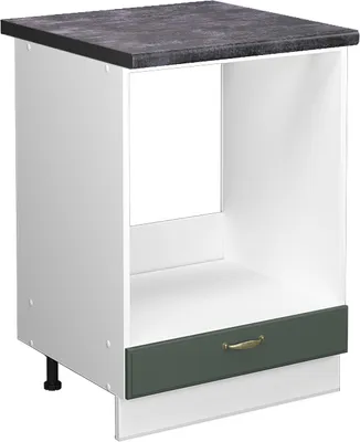 Produktbild von Herdumbauschrank Vicco Fame-Line Grün-Gold Landhaus 60 cm , AP Anthrazit, Model 45985