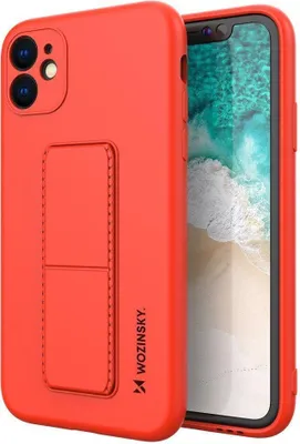 Produktbild von Wozinsky Kickstand Case Silikonhülle Mit Ständer Für Samsung Galaxy A11 / M11 Rot