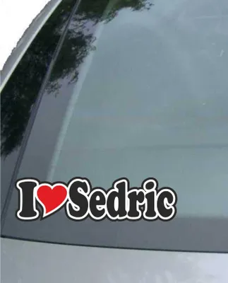 Produktbild von INDIGOS UG - Aufkleber / Autoaufkleber I Love Heart - Ich liebe mit Herz 15 cm - I LOVE Sedric - Auto LKW Truck - Sticker mit Namen vom Mann Frau Kind