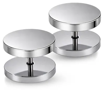 Produktbild von Ohrstecker mit Schraubverschluss Edelstahl 316L Silber 4–16 mm Fake Plug Tunnel - 14 mm