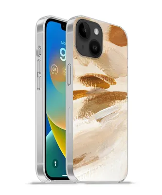 Produktbild von MuchoWow® Handyhülle Schutzhülle Hülle für Apple iPhone 14 - Softcase Farbe - Beige - Weiß Silikon Softcase Handy Hülle - Mobiltelefonhülle