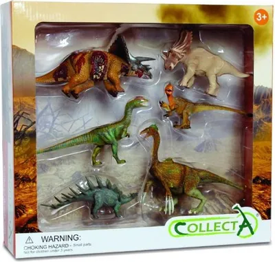 Immagine prodotto di Set di 6 figure di dinosauri 1 dipinte a mano 89574