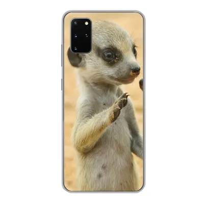 Produktbild von MuchoWow® Handyhülle Schutzhülle Hülle für Samsung Galaxy S20 Plus Erdmännchen - Braun - Tier Silikon Softcase Handy Hülle - Hartschale