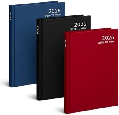 Image de Agenda hebdomadaire A5 2026, couverture rigide