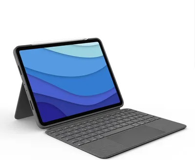 Produktbild von Logitech Combo Touch, QWERTZ, Deutsch, Trackpad, 1,8 cm, 1 mm, Apple