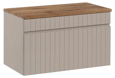 Produktbild von Waschtischunterschrank 80.4cm Zelie mit 1 Schublade, Kaschmir