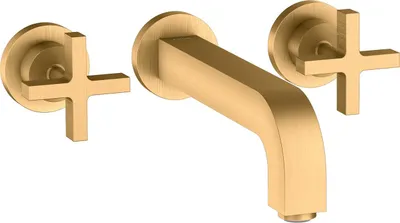 Immagine prodotto di hansgrohe AXOR Citterio mitigeur lavabo 3 trous encastré, bec 222mm, poignées transversales, rosettes pour montage mural, 39143950, 39143950