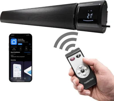Produktbild von Heidenfeld Dunkelheizstrahler Inferno DH700 - 3200 Watt - App / WiFi - Bis 20m²